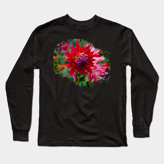 Dahlia Flower Long Sleeve T-Shirt by Nicole Gath Photography